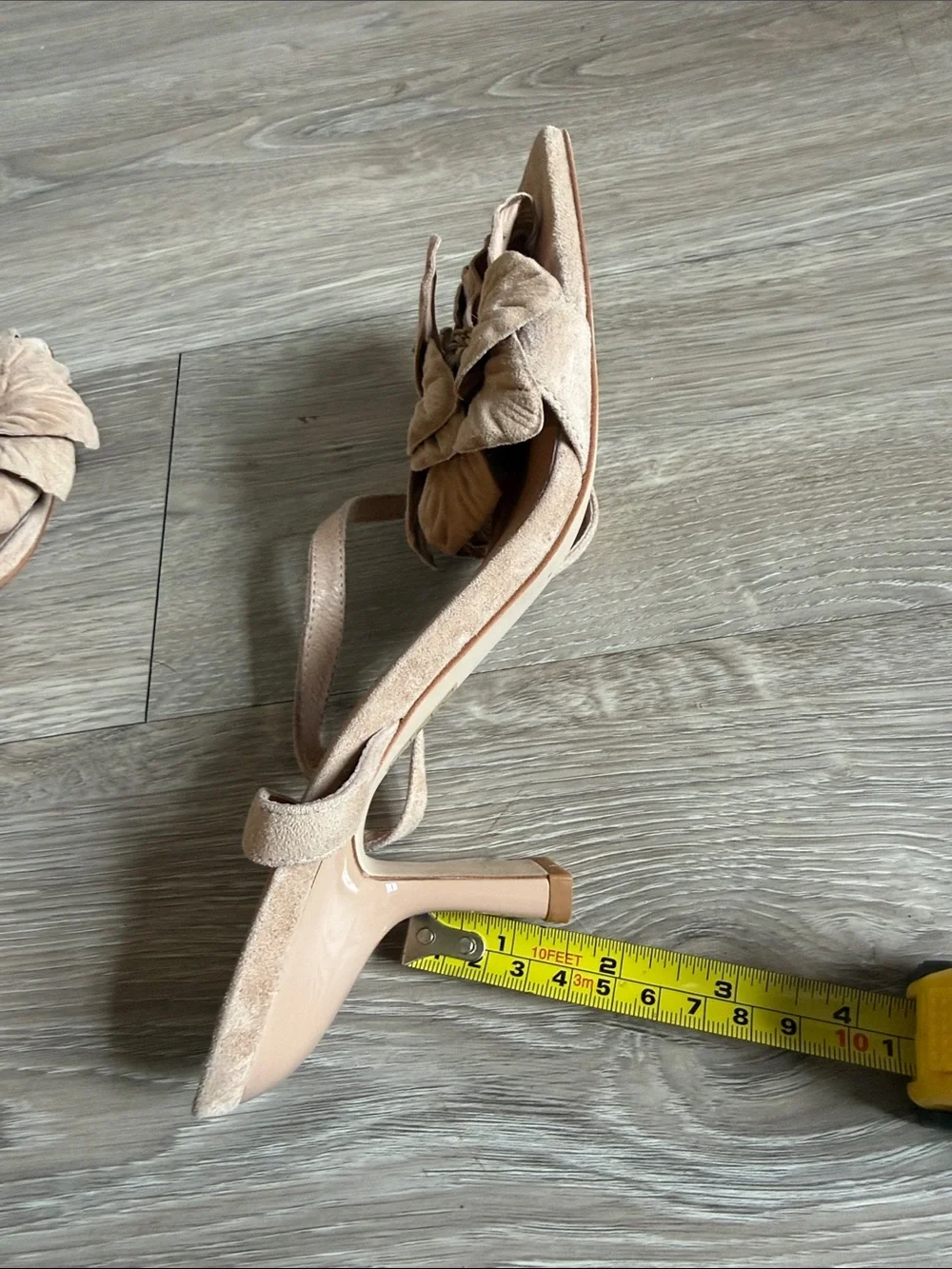 Jeffrey Campbell Floral Suede Kitten Heels